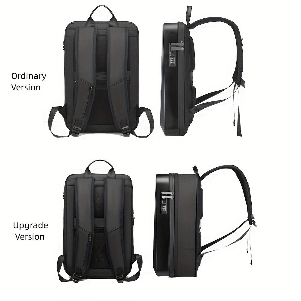 Resilver Men’s Professional Laptop Backpack – Durable Anti-Theft Travel Bag with USB Charging Port & Multi-Pocket Storage