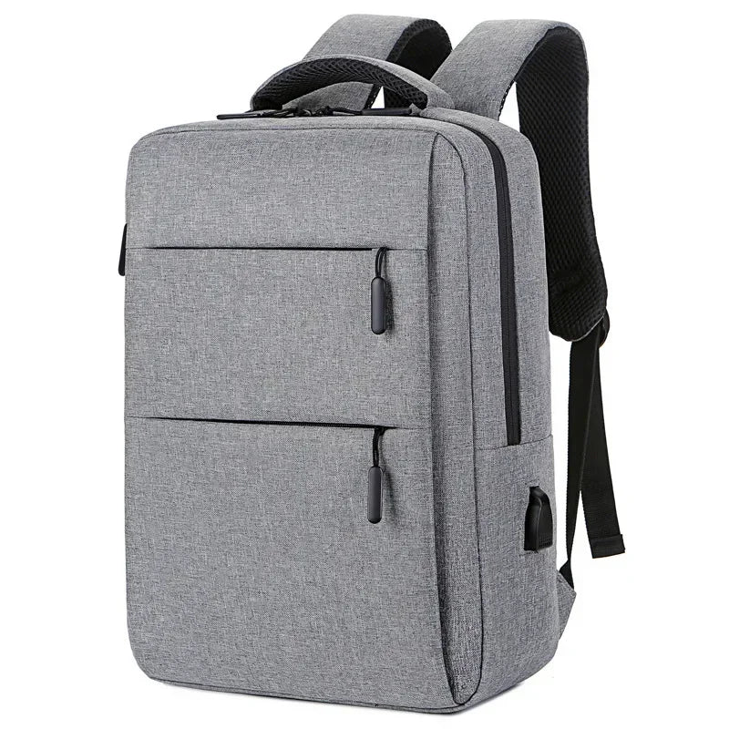 Casual Men’s Rucksack | Oxford Fabric Waterproof School & Travel Backpack with USB