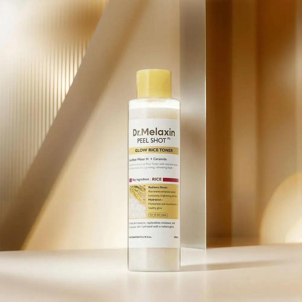 Dr. Melaxin Rice White & Black Soften Serum – Gentle Exfoliating & Deep Moisturizing Essence