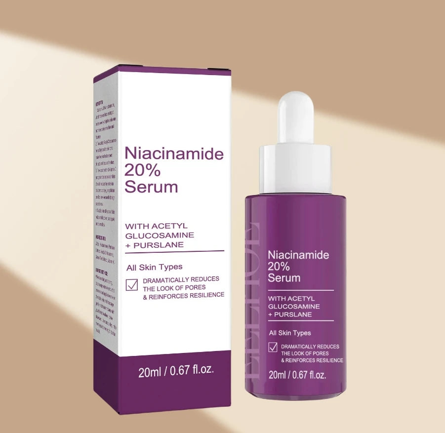 Pure B3 Power: 20% Niacinamide Brightening Serum – Paraben-Free, Pore-Refining Skin Solution 20ml