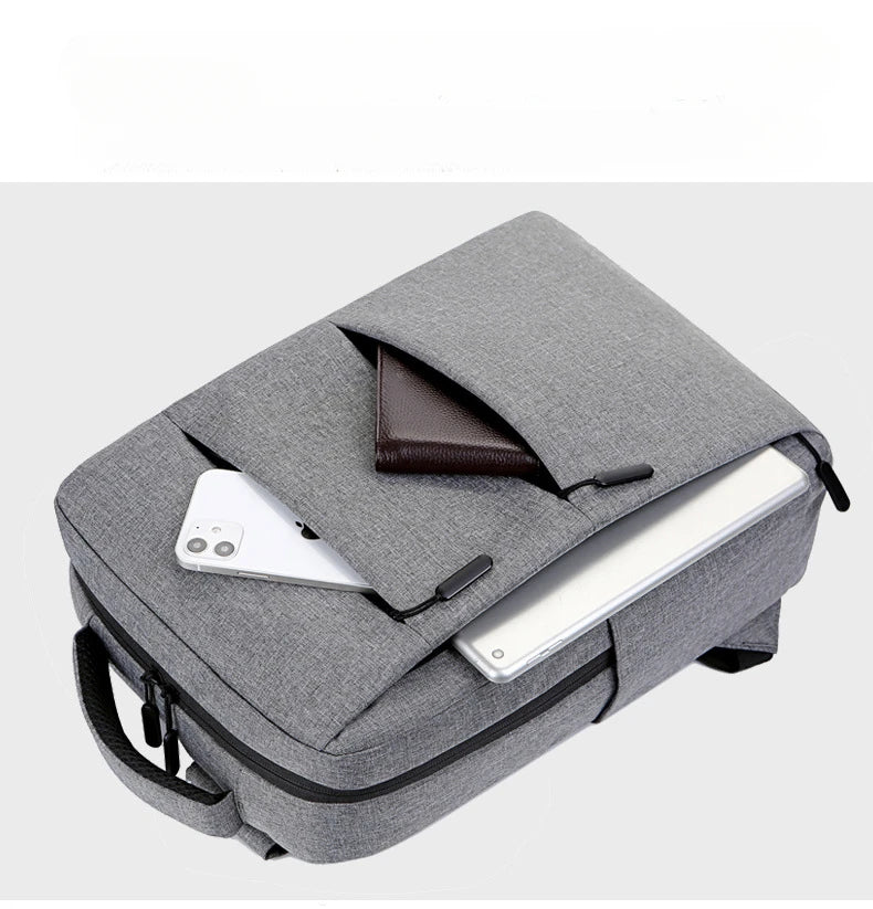 Casual Men’s Rucksack | Oxford Fabric Waterproof School & Travel Backpack with USB