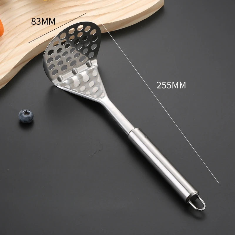 EasyMash Manual Food Crusher – Stainless Steel Potato, Fruit & Veggie Press for Kids’ Meals