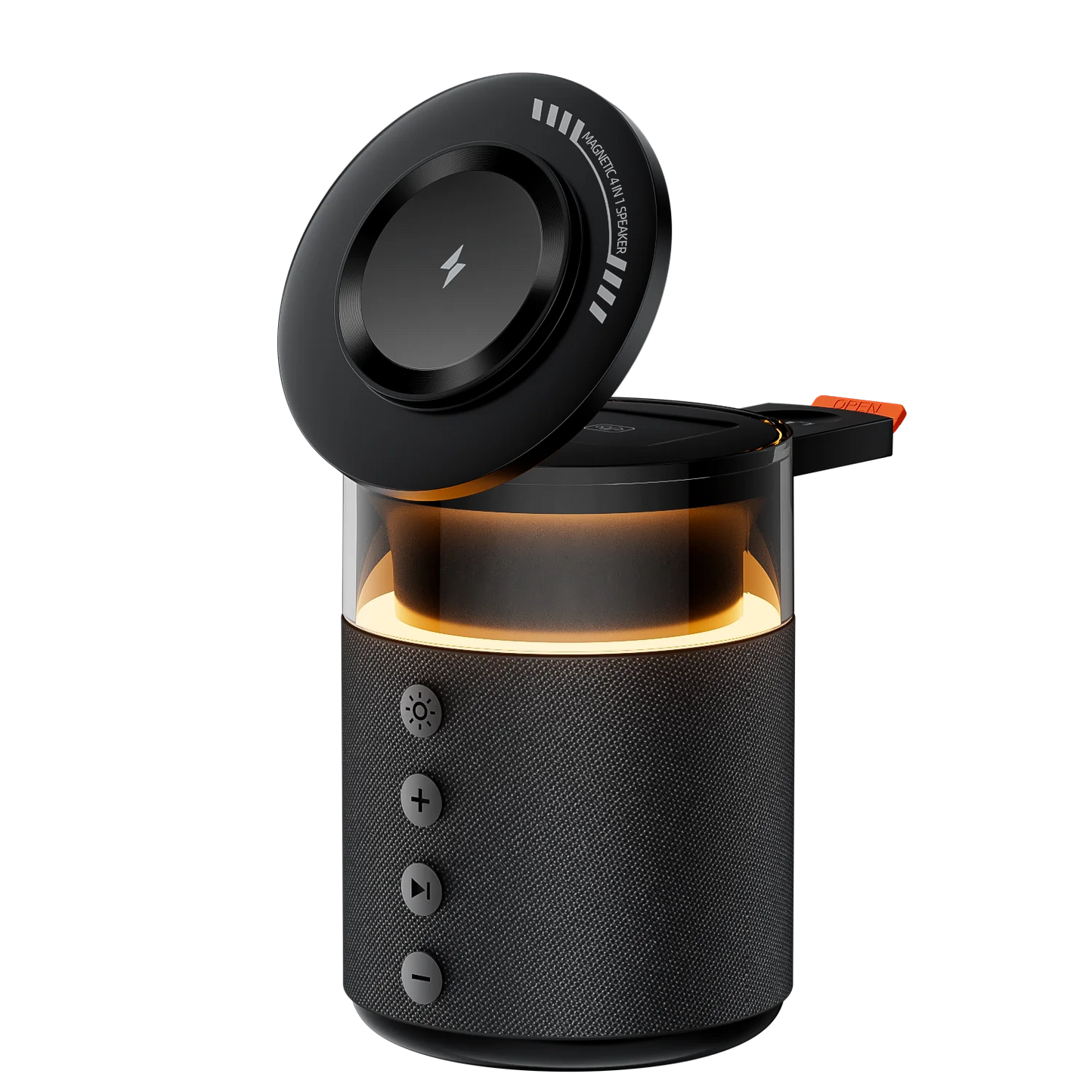 5-in-1 Wireless Charging Hub with Built-in Speaker & Soft Night Light