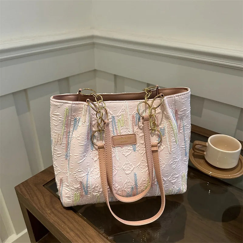 Modern Women’s Fashion Tote | Plaid Korean Commuter Shoulder & Handbag  2025