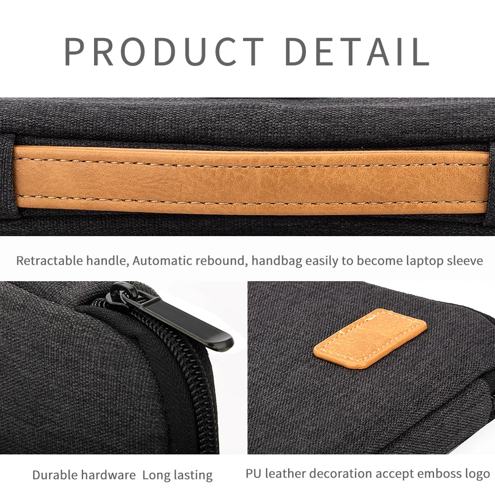 ProShield Laptop Sleeve Bag (14–15.6”) – Shockproof Travel Case for MacBook, HP, Dell, Acer