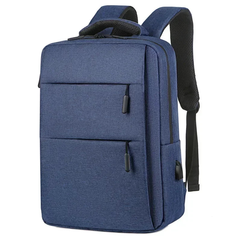 Casual Men’s Rucksack | Oxford Fabric Waterproof School & Travel Backpack with USB