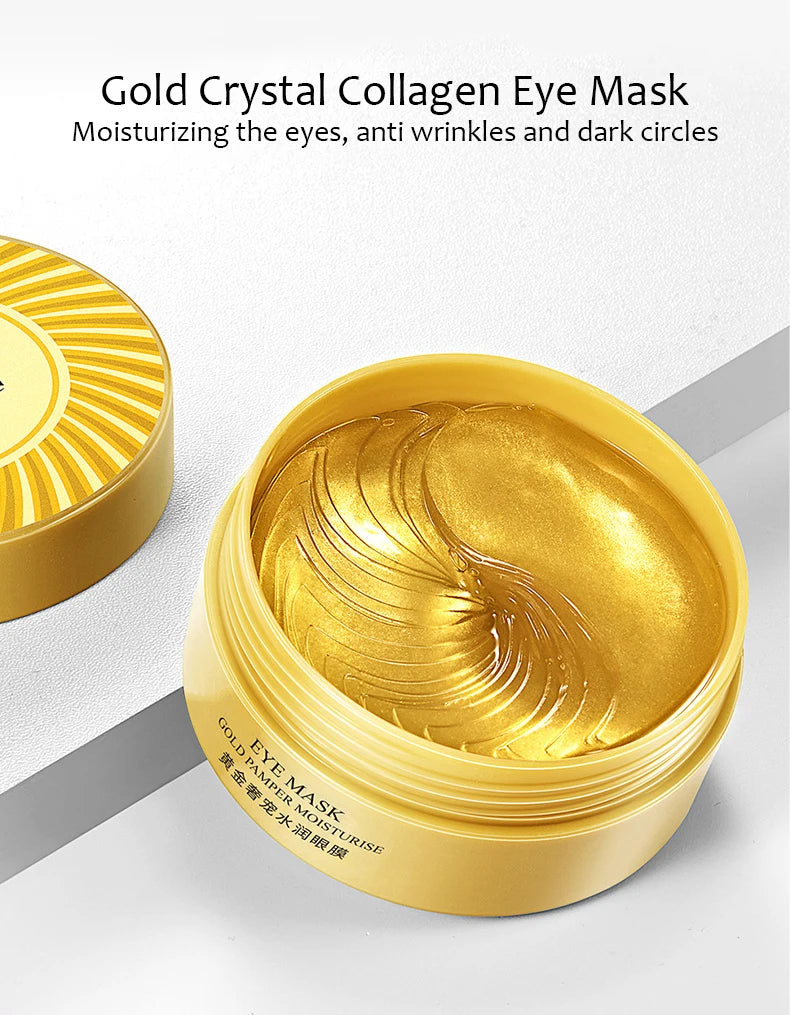 Hydrating Eye Mask – 60 Pairs Collagen Gel Patches for Firming & Dark Circle Care Meta description