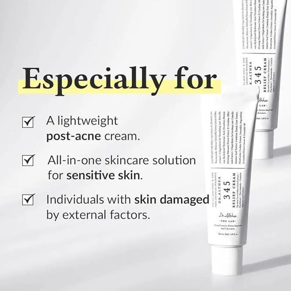 Dr. Althea 345 Relief Cream – Repair, Calm, and Hydrate Oily & Acne-Prone Skin