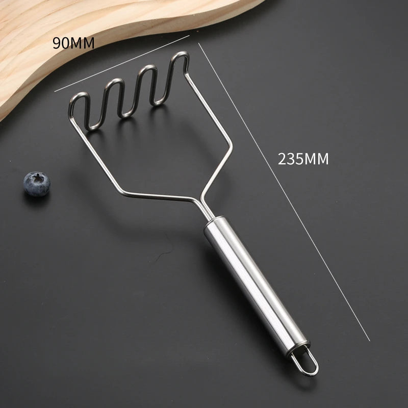 EasyMash Manual Food Crusher – Stainless Steel Potato, Fruit & Veggie Press for Kids’ Meals