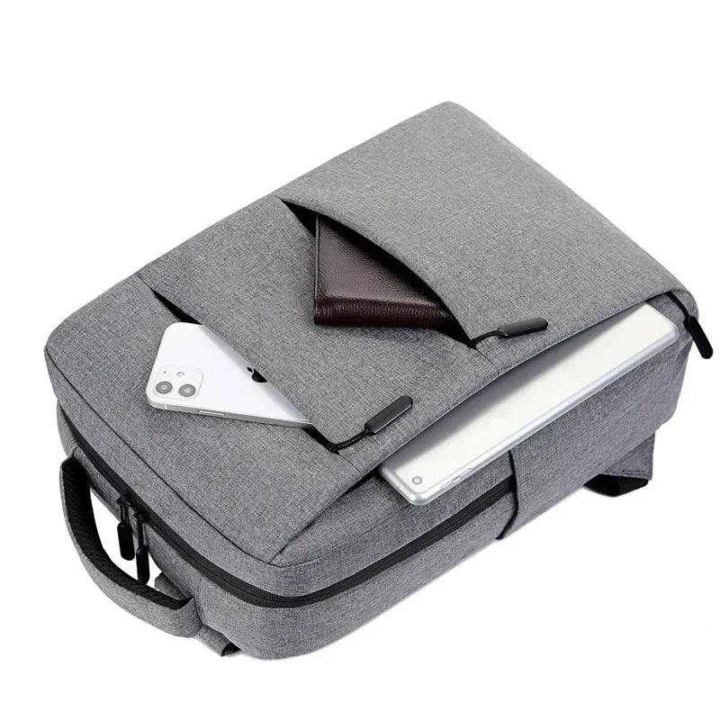 Casual Men’s Rucksack | Oxford Fabric Waterproof School & Travel Backpack with USB