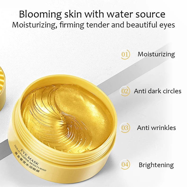 Hydrating Eye Mask – 60 Pairs Collagen Gel Patches for Firming & Dark Circle Care Meta description