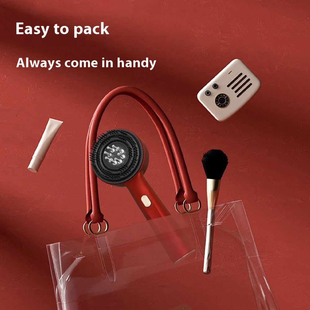 Smart Electric Scalp Massager | Red Light Therapy Comb for Hair Growth & Stress Relief