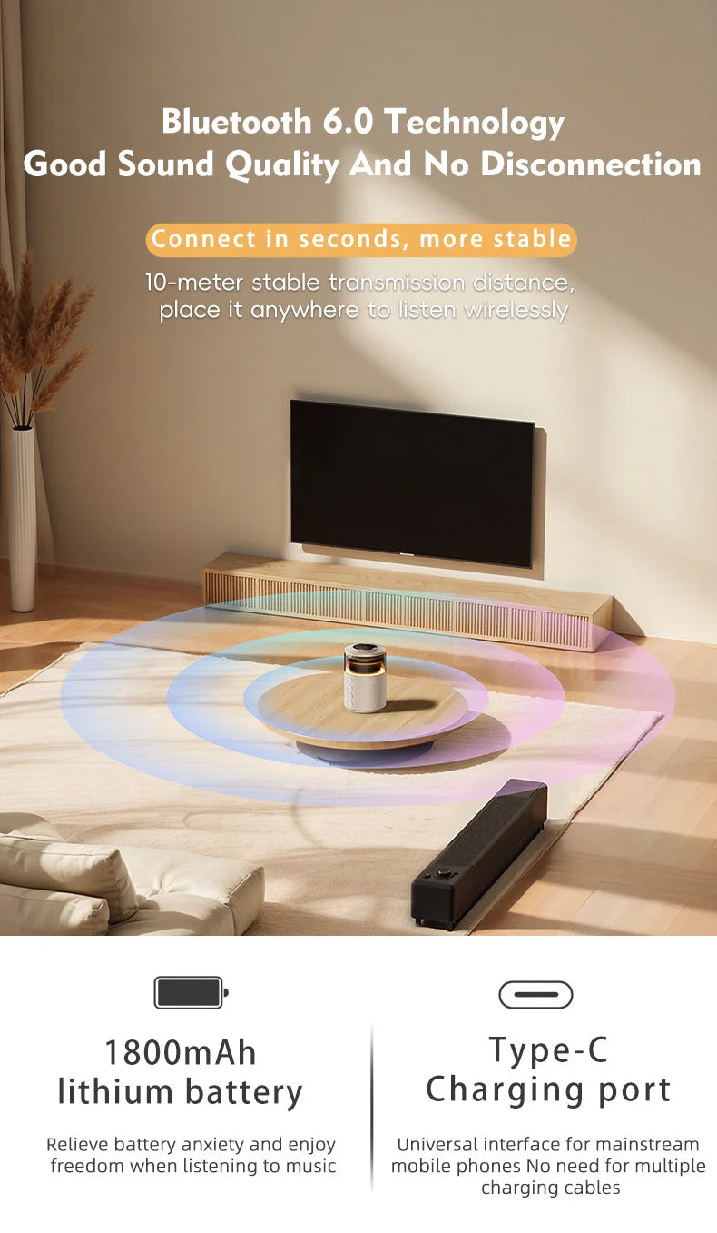 5-in-1 Wireless Charging Hub with Built-in Speaker & Soft Night Light