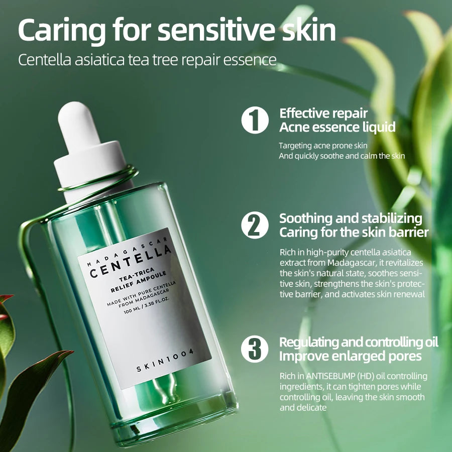 Madagascar Centella Facial Essence – SKIN1004 Ampoule for Acne, Hydration, and Skin Renewal