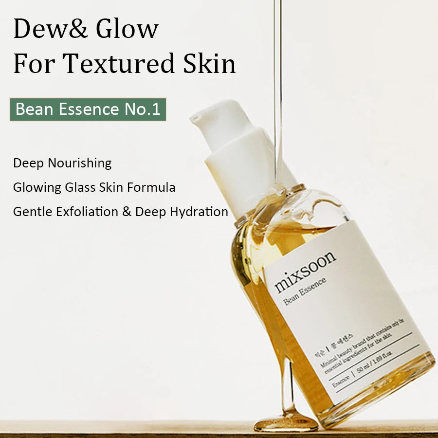 Korean Mixsoon Bean Essence – Glass Muscle Hyaluronic Acid Serum for Hydration and Skin Renewal