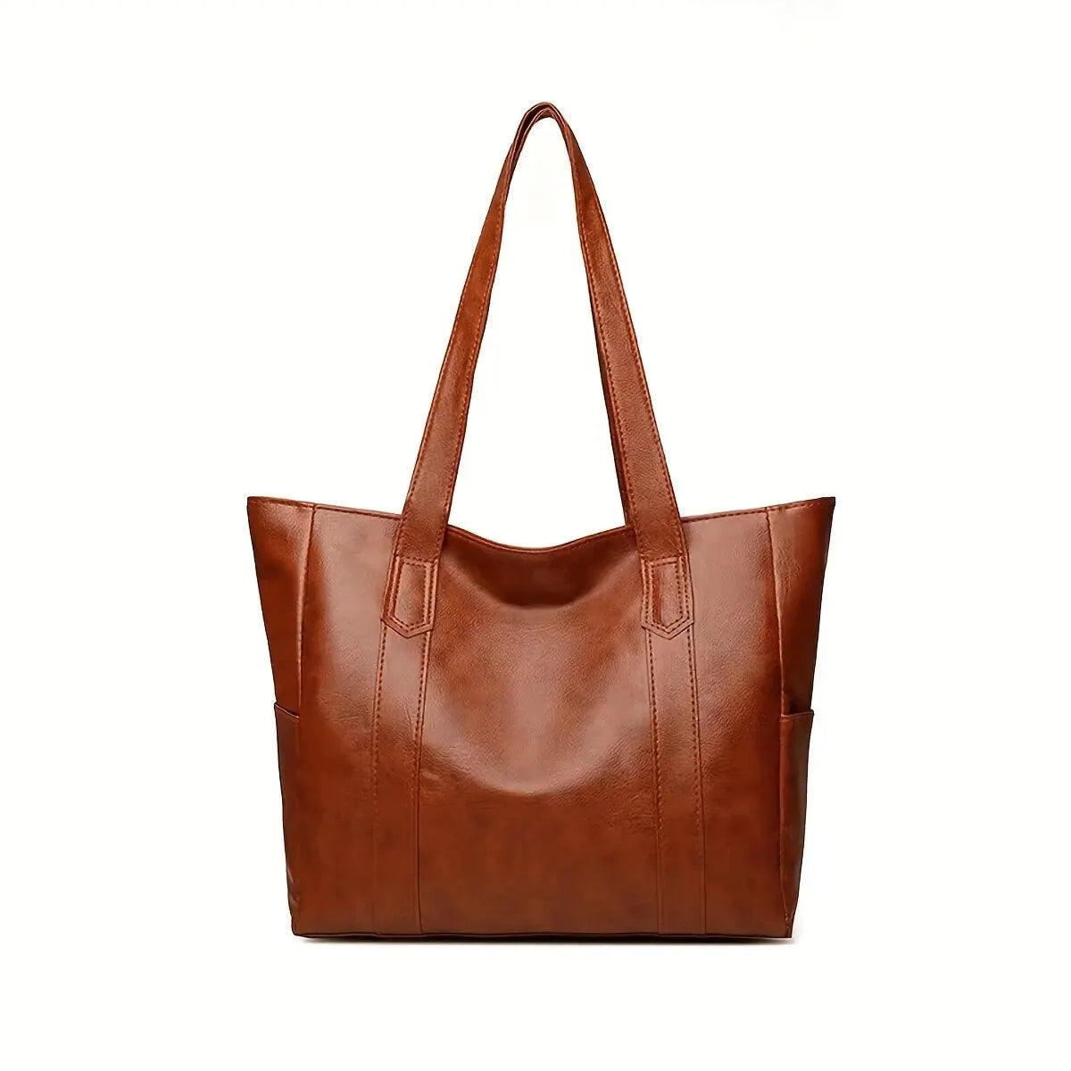 Everyday Carry Tote – Spacious Vegan Leather Shoulder Bag for Modern Women