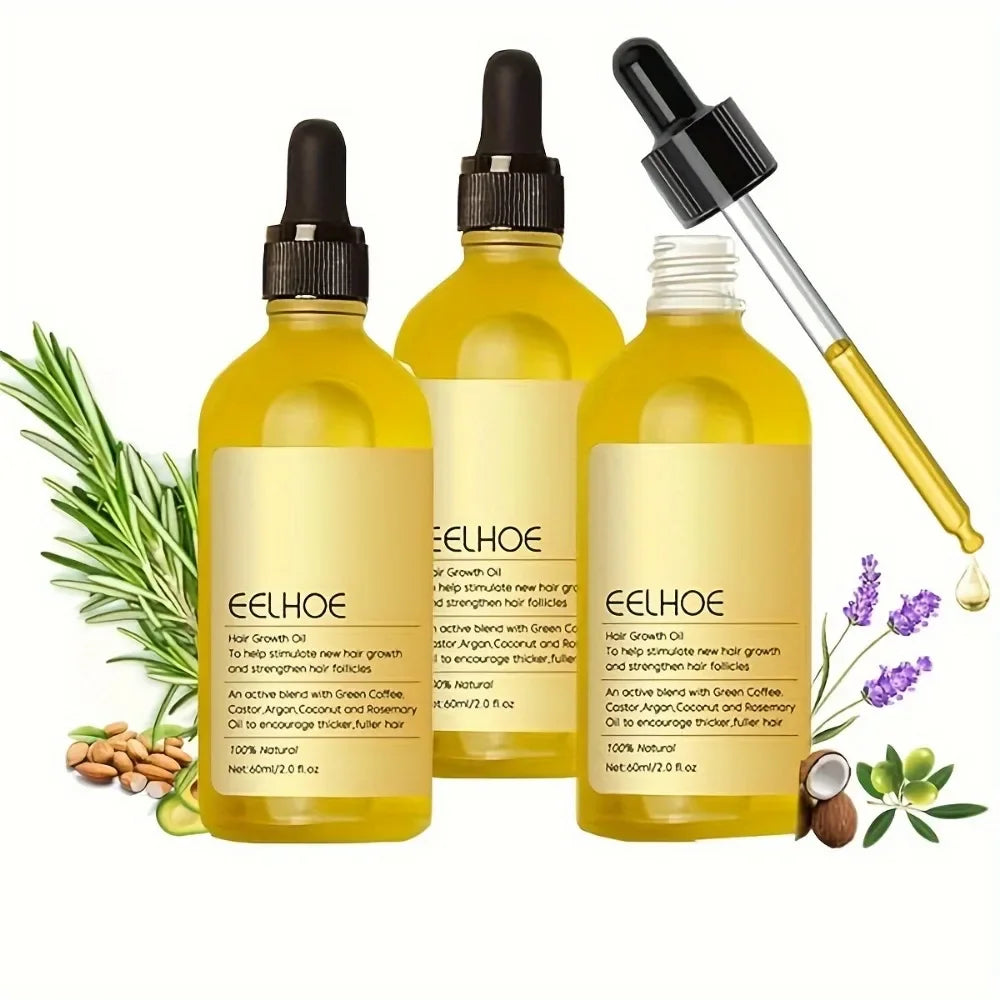 Veganic Hair Strength Oil – Smooth, Shine & Repair with Rosemary & Lavender