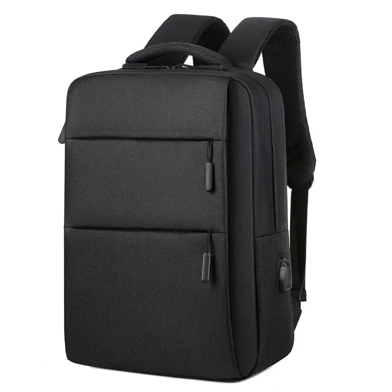 Casual Men’s Rucksack | Oxford Fabric Waterproof School & Travel Backpack with USB