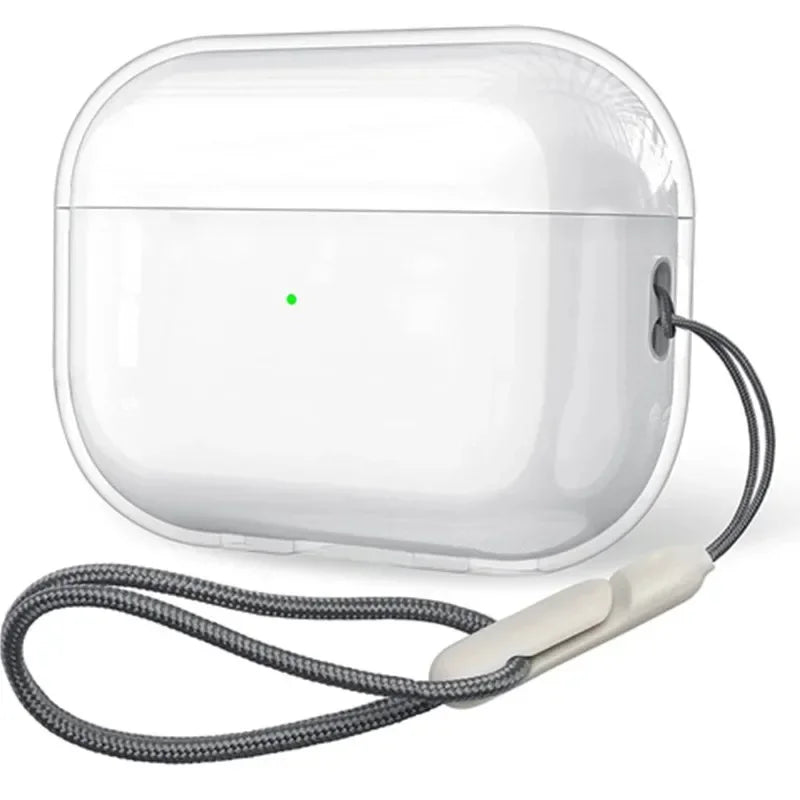 Shockproof AirPods Case Clear TPU Sleeve with Lanyard for AirPods 1/2/3/4 & Pro/Pro2/Pro3