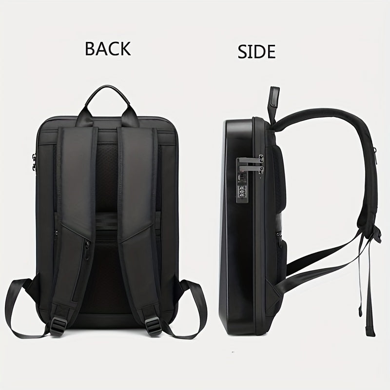 Resilver Men’s Professional Laptop Backpack – Durable Anti-Theft Travel Bag with USB Charging Port & Multi-Pocket Storage