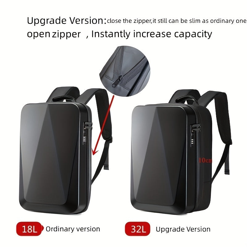 Resilver Men’s Professional Laptop Backpack – Durable Anti-Theft Travel Bag with USB Charging Port & Multi-Pocket Storage