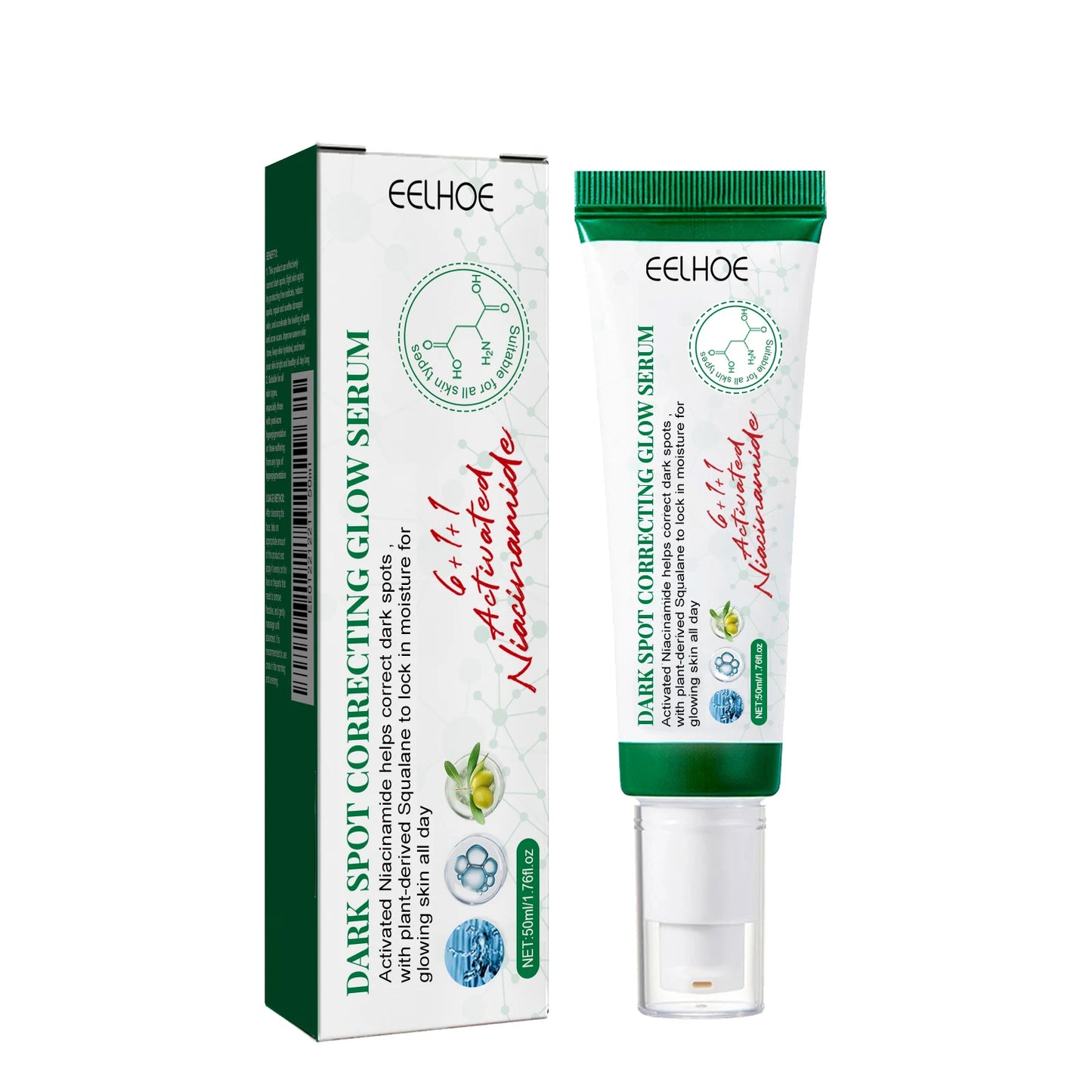 Face Glowing Serum by EELHOE – Moisturizing, Dark Spot Correcting & Skin Tone Enhancing