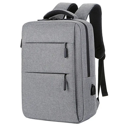 Casual Men’s Rucksack | Oxford Fabric Waterproof School & Travel Backpack with USB