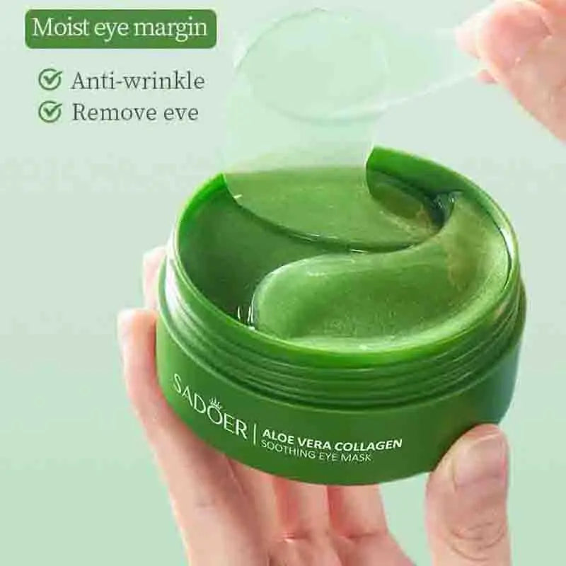 BIOAQUA Collagen Eye Masks – 60pcs Anti-Dark Circles, Firming & Moisturizing Gel Eye Patches
