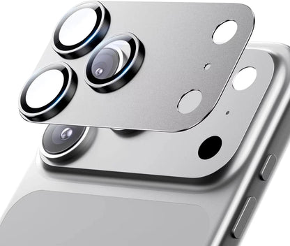 NNBILI iPhone 17 Pro Max Camera Lens Guard – Strong Adsorption, 9H+ Tempered Glass, Full Metal Protection
