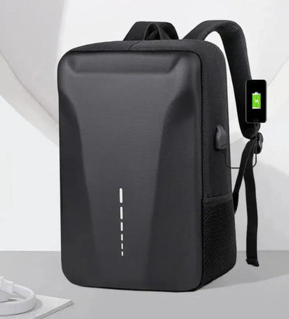 Advanced Waterproof Business Backpack – Hard Shell, USB Charging, Anti-Theft Design for Men