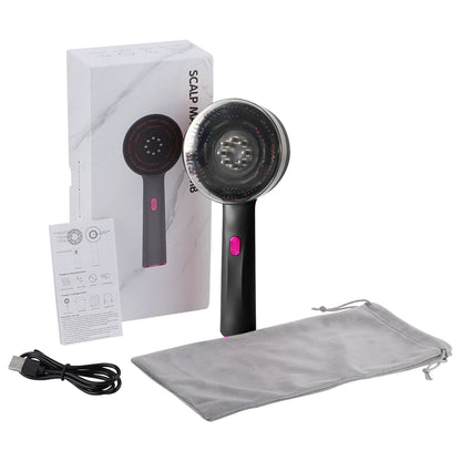 Smart Electric Scalp Massager | Red Light Therapy Comb for Hair Growth & Stress Relief