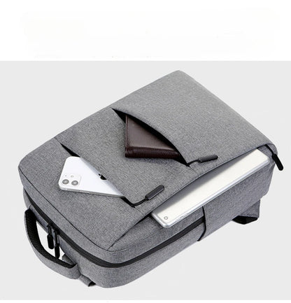 Casual Men’s Rucksack | Oxford Fabric Waterproof School & Travel Backpack with USB