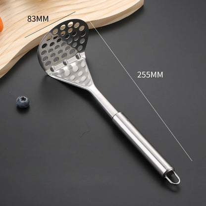 EasyMash Manual Food Crusher – Stainless Steel Potato, Fruit & Veggie Press for Kids’ Meals