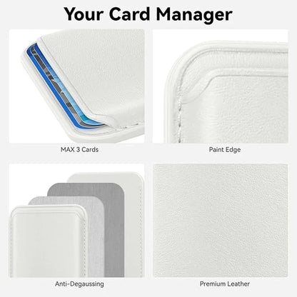 premium MagSafe Magnetic Wallet – Slim Leather Credit Card Holder for iPhone 16/15/14/13 Pro Max