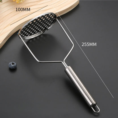 EasyMash Manual Food Crusher – Stainless Steel Potato, Fruit & Veggie Press for Kids’ Meals