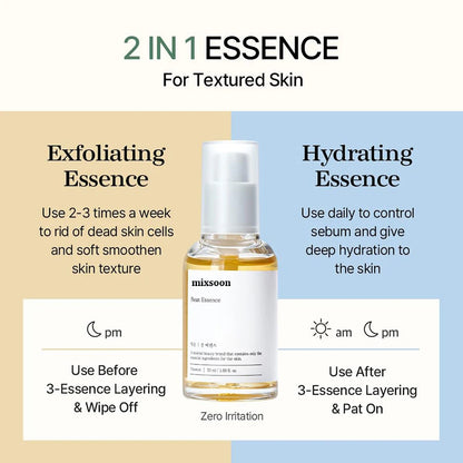 Korean Mixsoon Bean Essence – Glass Muscle Hyaluronic Acid Serum for Hydration and Skin Renewal