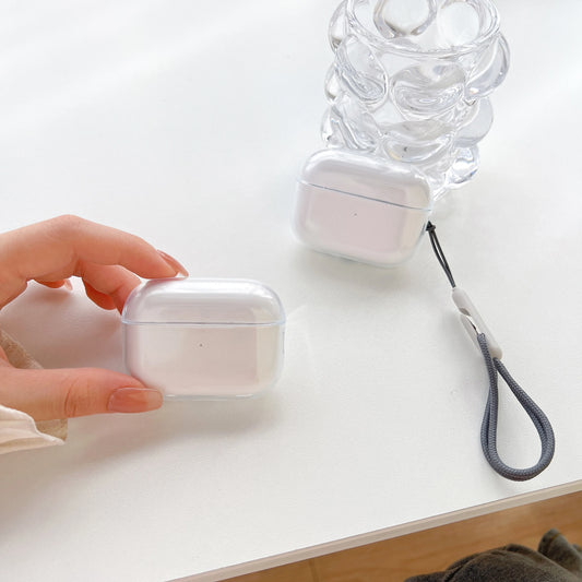 Shockproof AirPods Case Clear TPU Sleeve with Lanyard for AirPods 1/2/3/4 & Pro/Pro2/Pro3