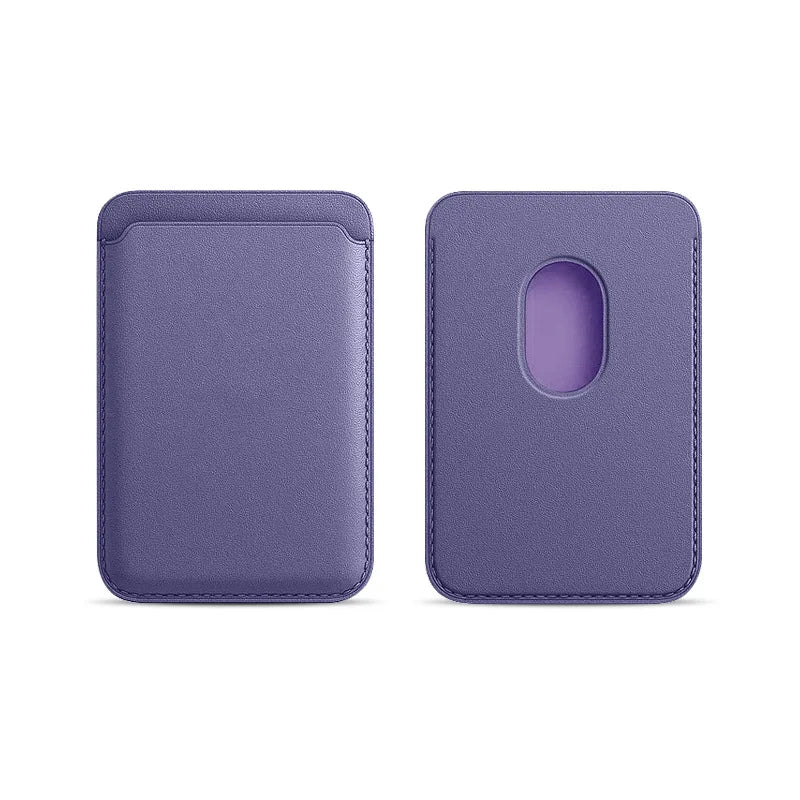 Classic Leather MagSafe Wallet Cover – Secure Magnetic Card Holder Case for iPhone