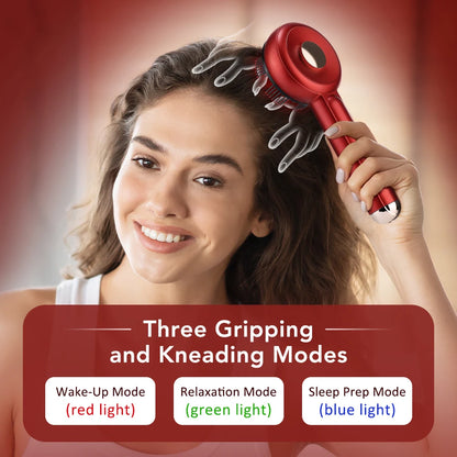 Smart Electric Scalp Massager | Red Light Therapy Comb for Hair Growth & Stress Relief