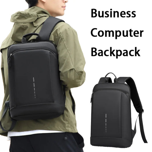 Slim & Stylish Men's Backpack – Waterproof, Lightweight, and Perfect for 15.6-Inch Laptops