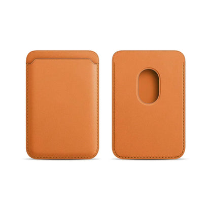 Classic Leather MagSafe Wallet Cover – Secure Magnetic Card Holder Case for iPhone