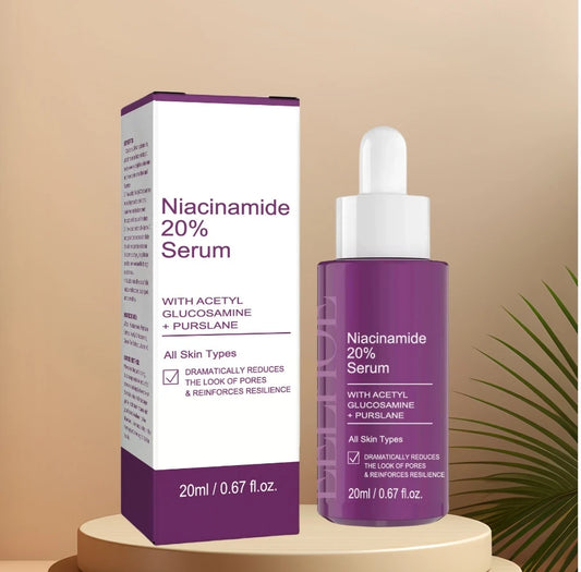 Pure B3 Power: 20% Niacinamide Brightening Serum – Paraben-Free, Pore-Refining Skin Solution 20ml
