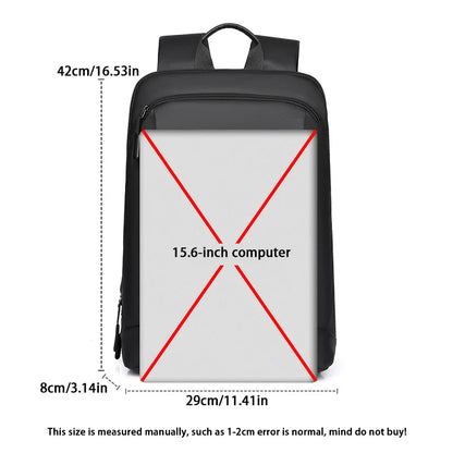 Slim & Stylish Men's Backpack – Waterproof, Lightweight, and Perfect for 15.6-Inch Laptops