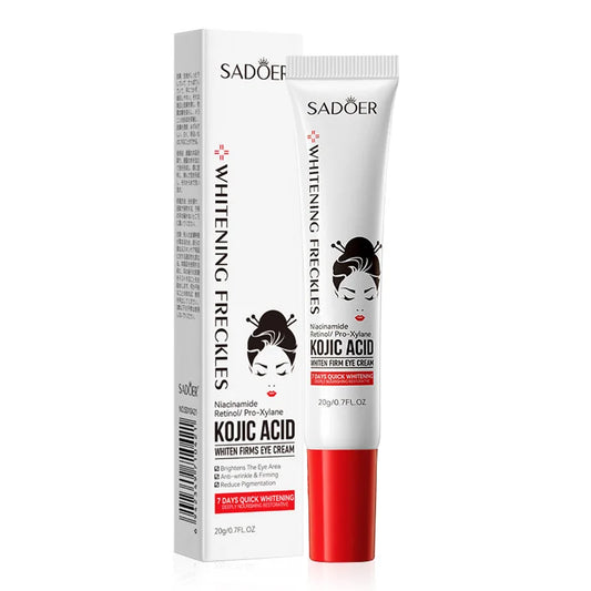 SADOER Kojic Acid Retinol Eye Cream for Dark Circles, Puffiness & Fine Lines Anti-Aging Moisturizing Eye Care