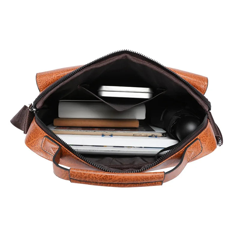Luxury Men’s Leather Handbag | Kangaroo Brand Messenger & Business Bag