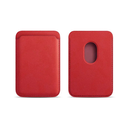 Classic Leather MagSafe Wallet Cover – Secure Magnetic Card Holder Case for iPhone
