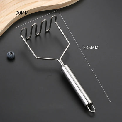 EasyMash Manual Food Crusher – Stainless Steel Potato, Fruit & Veggie Press for Kids’ Meals