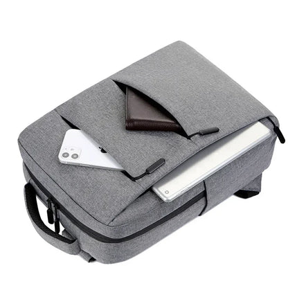 Casual Men’s Rucksack | Oxford Fabric Waterproof School & Travel Backpack with USB