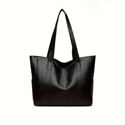 Everyday Carry Tote – Spacious Vegan Leather Shoulder Bag for Modern Women