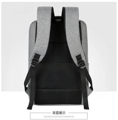 Casual Men’s Rucksack | Oxford Fabric Waterproof School & Travel Backpack with USB